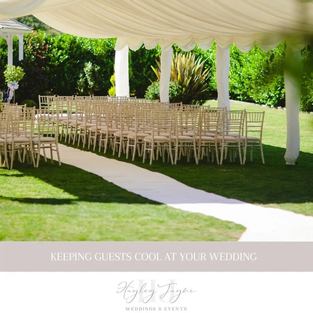 Keeping Wedding Guests Cool | Essex Wedding Planner
