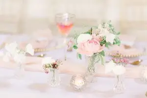 Pink & white wedding table | Essex Wedding Planner