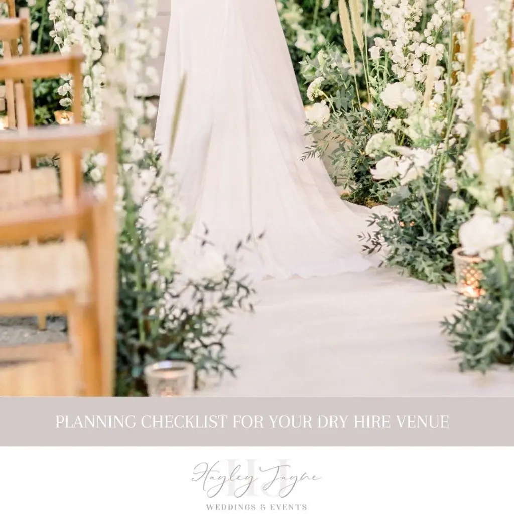 Planning checklist for your dry hire venue | Essex Wedding planner
