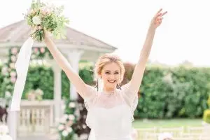 A bride celebrating her wedding day | Essex Wedding Planner